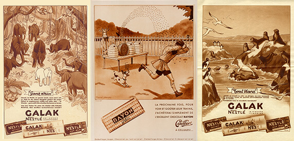 chocolate advertising posters