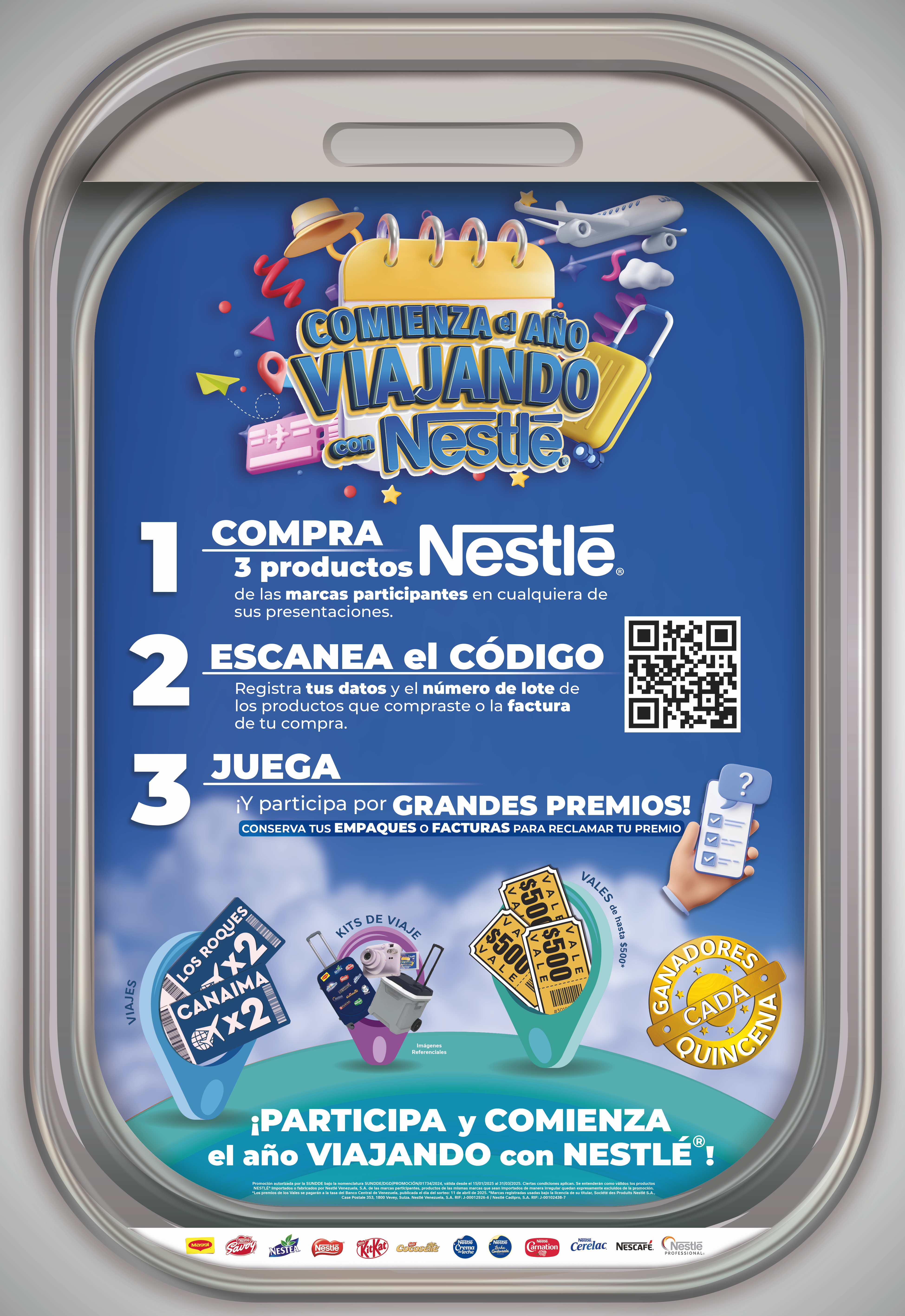 Promoción Comienza el año viajando con Nestlé