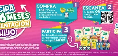 ¡Participa y gana alimentación para tu hijo!