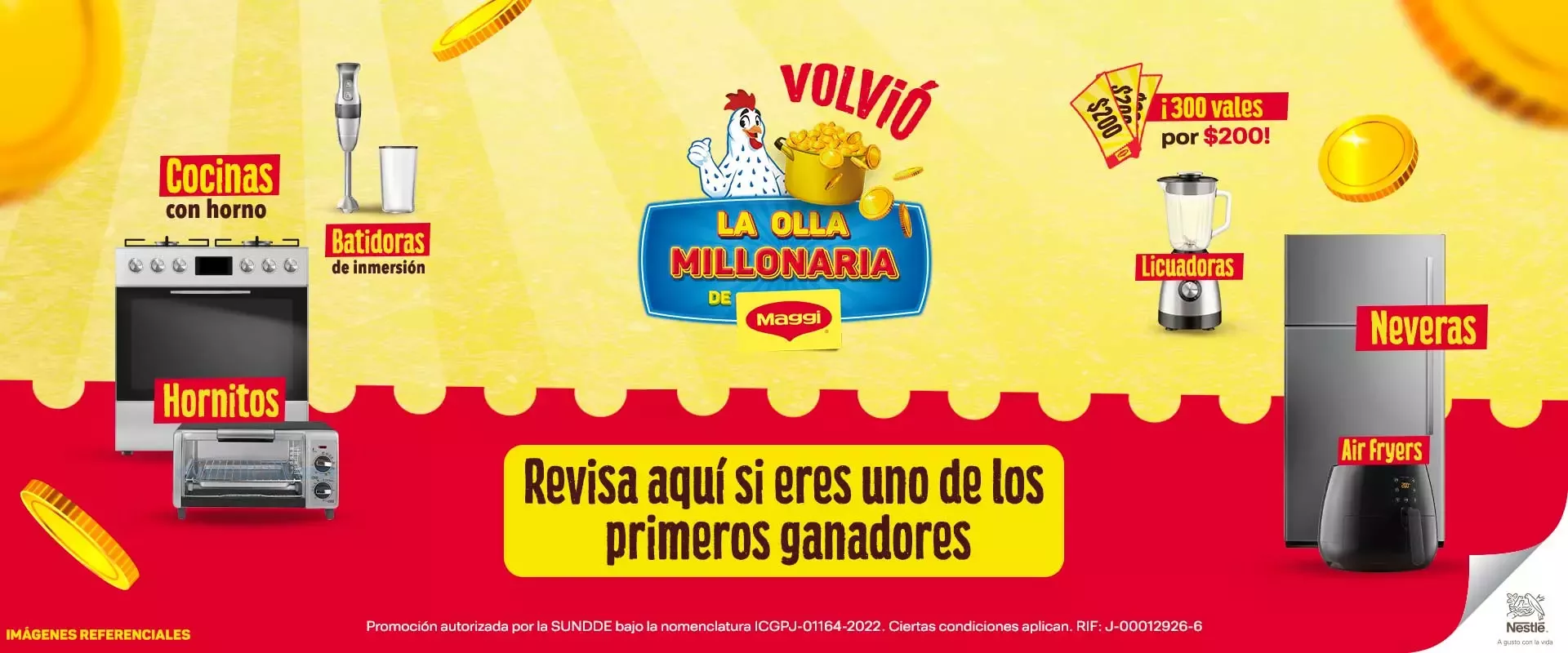 Promoción Olla Millonaria de MAGGI® Nestlé ganadores