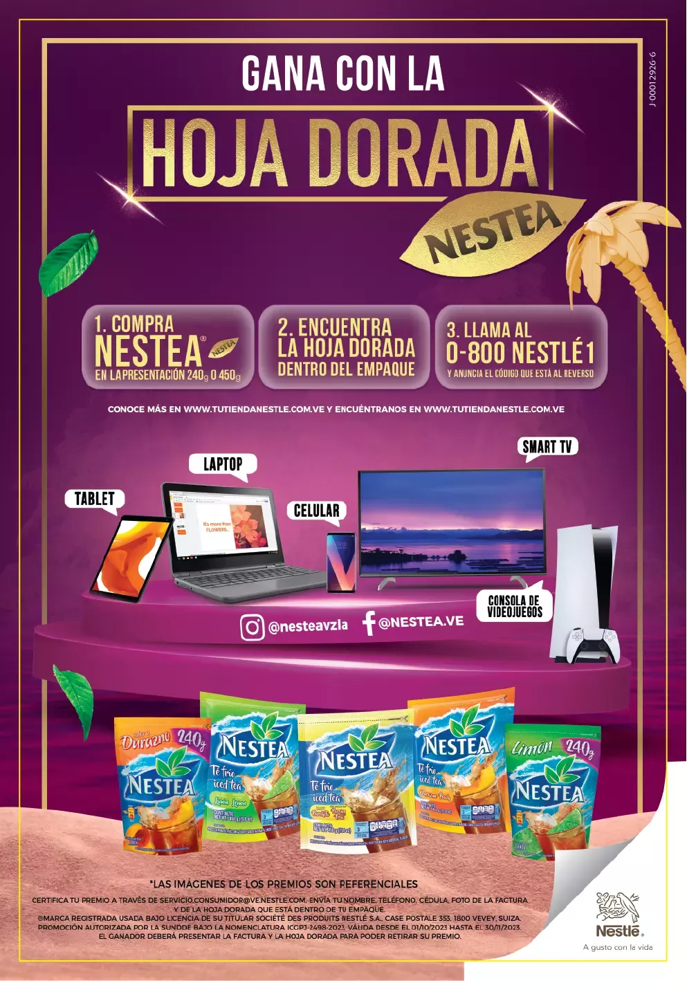 Términos y condiciones Promoción "Hoja Dorada" NESTEA®