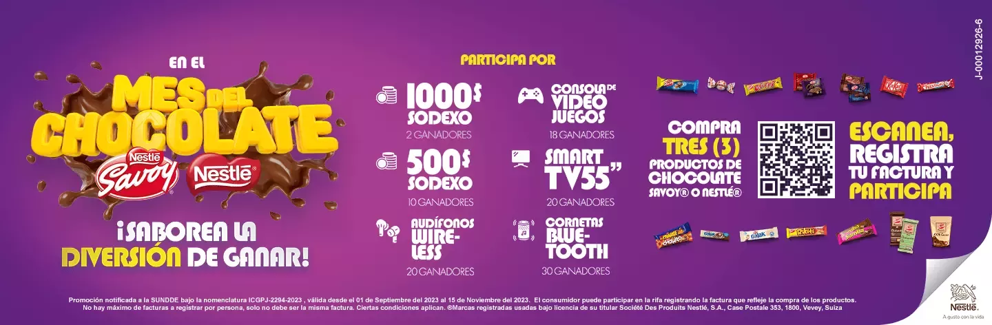 Términos y condiciones Promoción Mes del chocolate