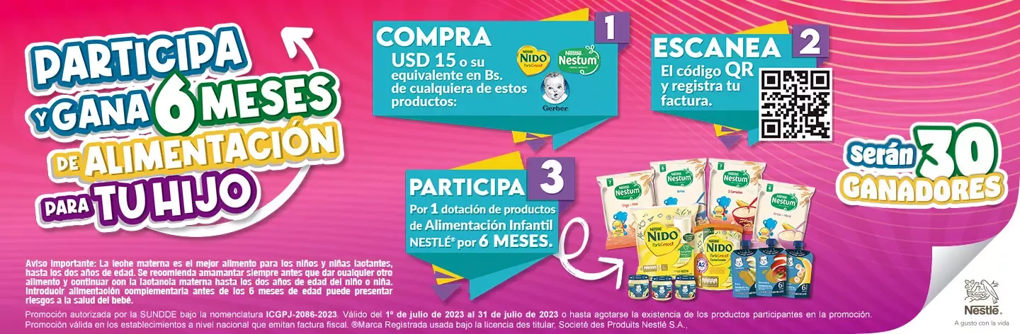 ¡Participa y gana alimentación para tu hijo!