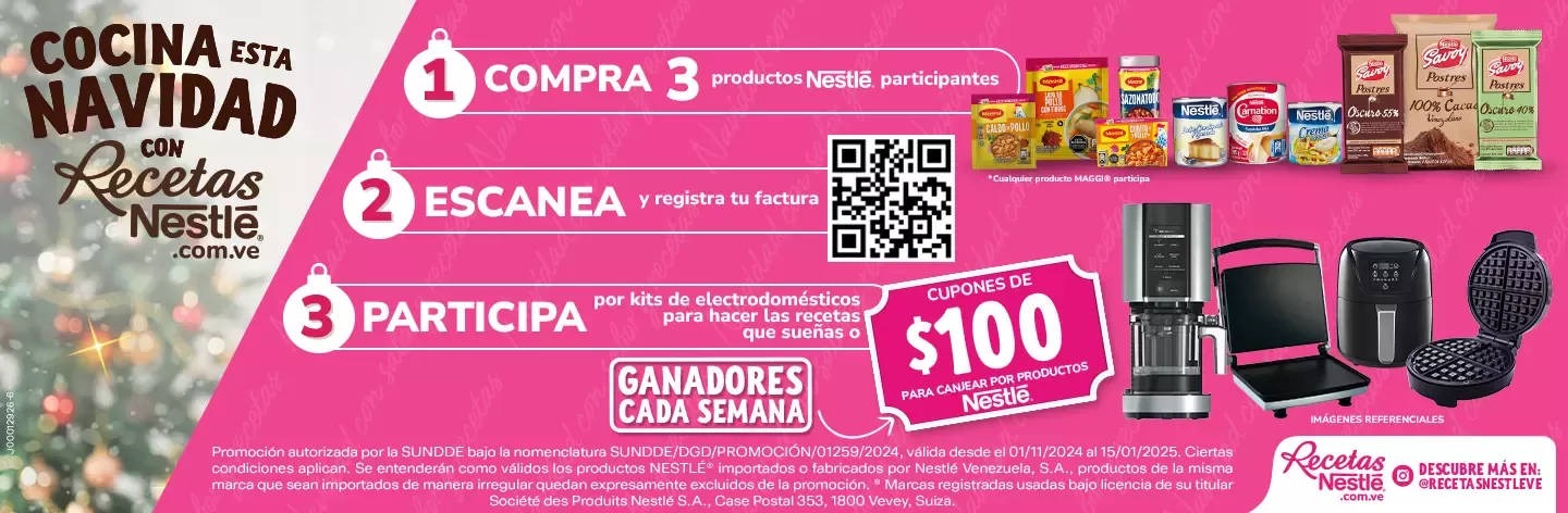 Términos y condiciones: Cocina esta Navidad con Recetas Nestlé®